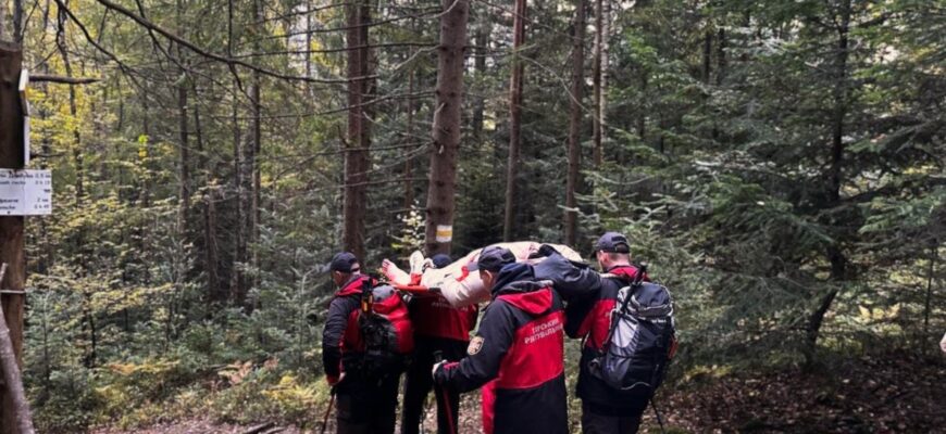 Рятувальники надали допомогу травмованій туристці на горі Маковиця
