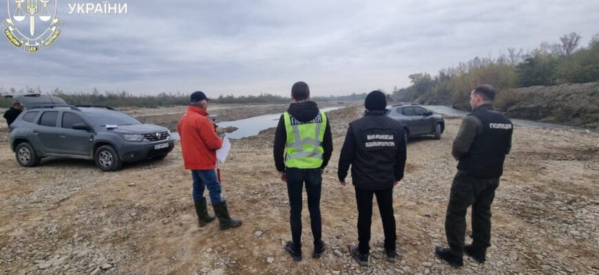 mmm - На Івано-Франківщині викрито незаконний видобуток корисних копалин у руслі річки - rai.ua