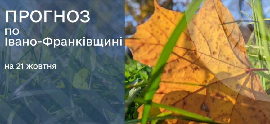 Прогноз погоди на 21 жовтня 2025