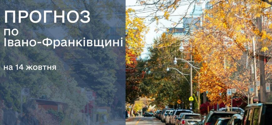 Прогноз погоди на 14 жовтня 2025
