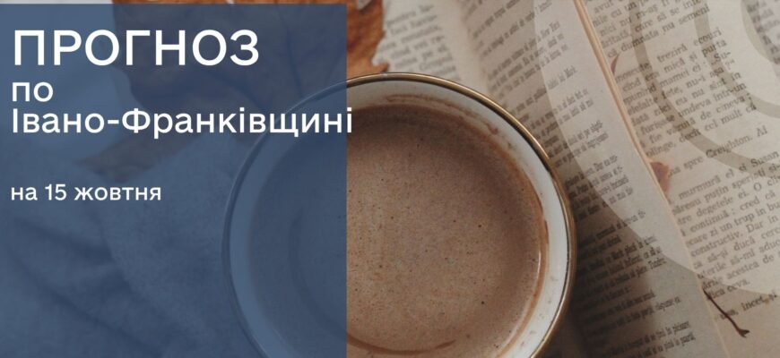 Прогноз погоди на 15 жовтня 2025