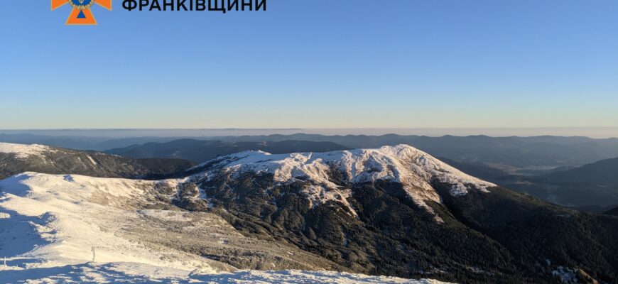 На горі Піп Іван фіксують температуру -8°С