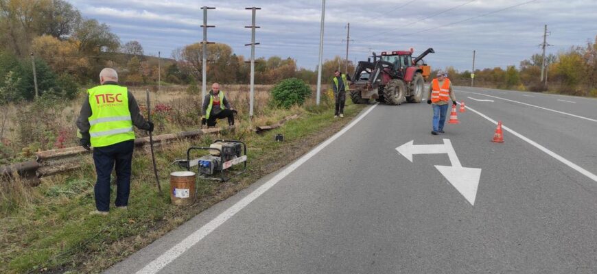 На автошляхах Прикарпаття тривають ремонтні роботи