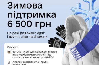 В Україні запрацювала нова виплата в межах Зимової підтримки – 6 500 грн