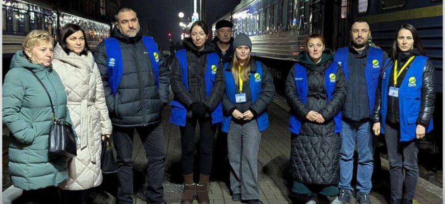 На Прикарпаття прибув черговий евакуаційний потяг з Донецької області