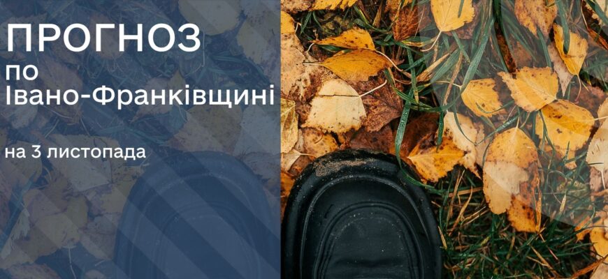 Прогноз погоди на 3 листопада 2025 року