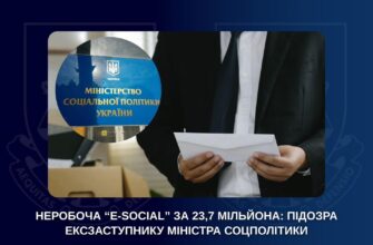 Неробоча «E-social» за 23,7 млн грн: оголосили підозру ексзаступнику Міністра соцполітики