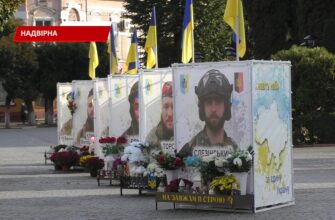 У Надвірній на Алеї слави Героїв зникають квіти, лампадки та вазони. Відео