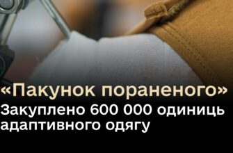 Міноборони закупило 600 тисяч адаптивного одягу в рамках проєкту «Пакунок пораненого»