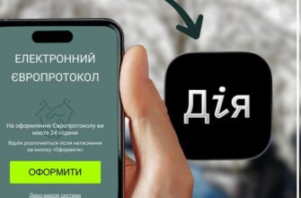 Європротокол тепер можна оформити в застосунку Дія