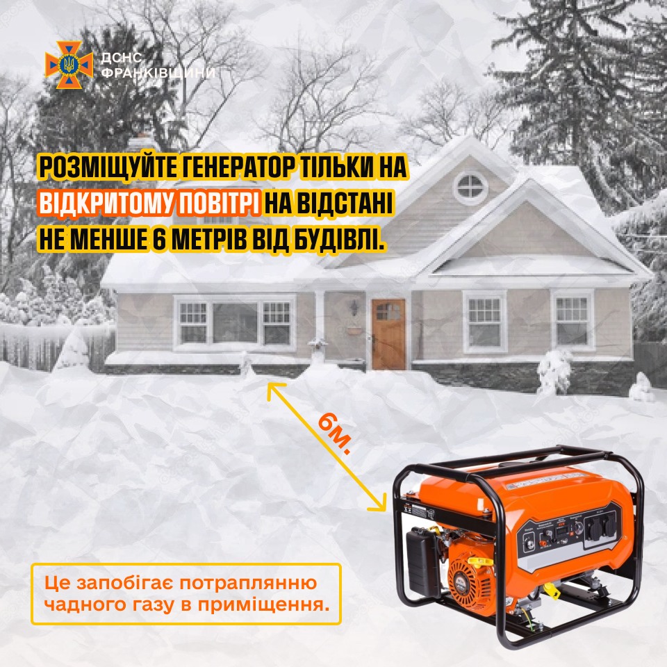 mshchdhzh - Правила безпечного використання генераторів - rai.ua