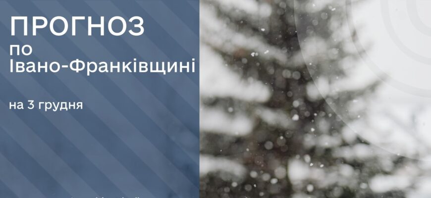 Прогноз погоди на 3 грудня 2025 року