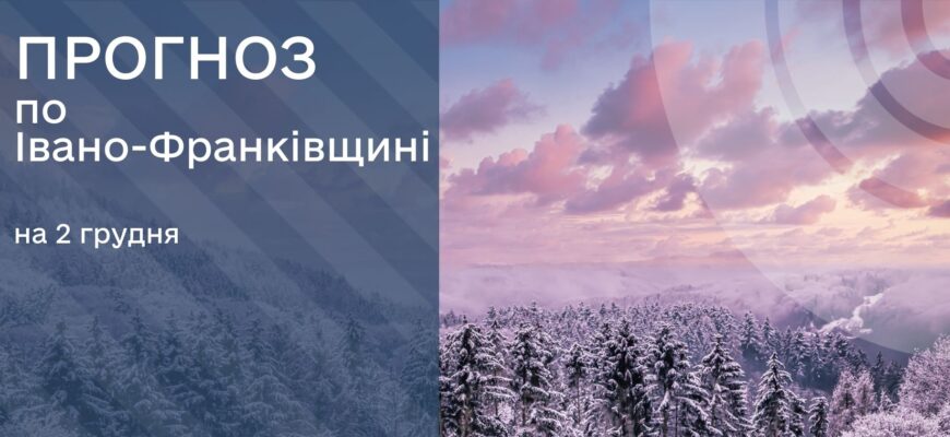 Прогноз погоди на 2 грудня 2025 року