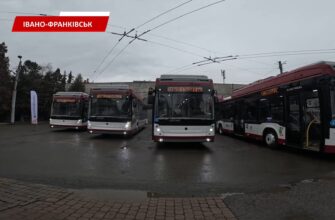 В Івано-Франківську офіційно презентували перші чотири дуобуси. Відео