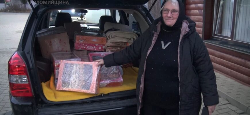 Мешканка Коломийщини допомагає батальйону, де служив її син. Відео