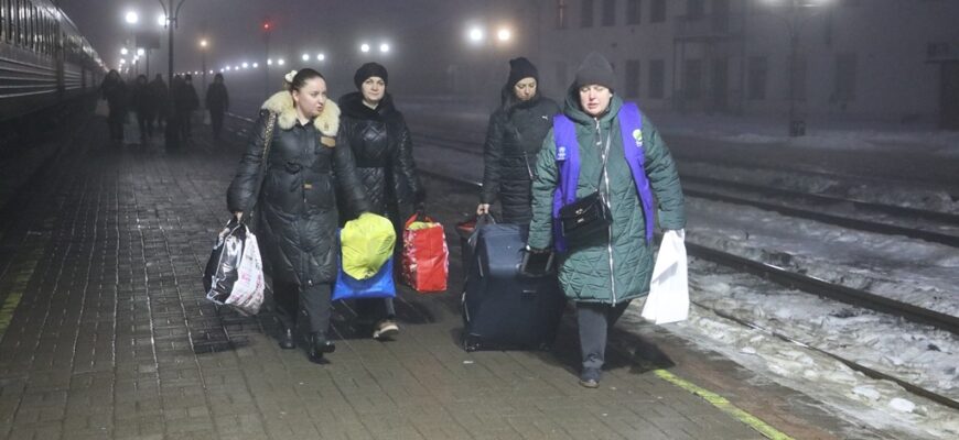 На Прикарпаття прибув евакуаційний потяг із Запорізької та Дніпропетровської областей