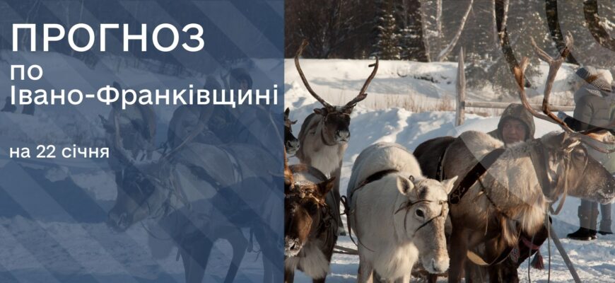 Прогноз погоди на 22 січня 2026 року