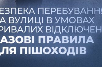 Правила безпечного пересування у темний час доби
