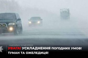 На території області прогнозується туман та ожеледиця
