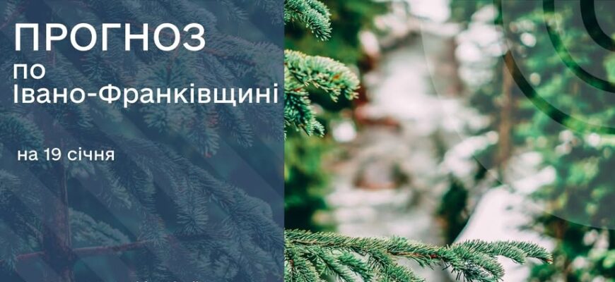Прогноз погоди на 19 січня 2026 року