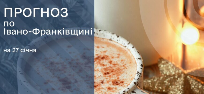 Прогноз погоди на 27 січня 2026 року