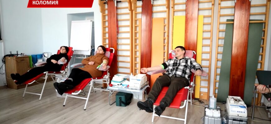 У Коломиї провели черговий забір крові для захисників. Відео