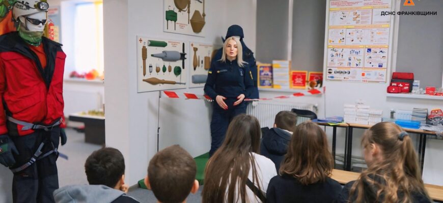 До Класу безпеки рятувальників завітали учні з IT-школи