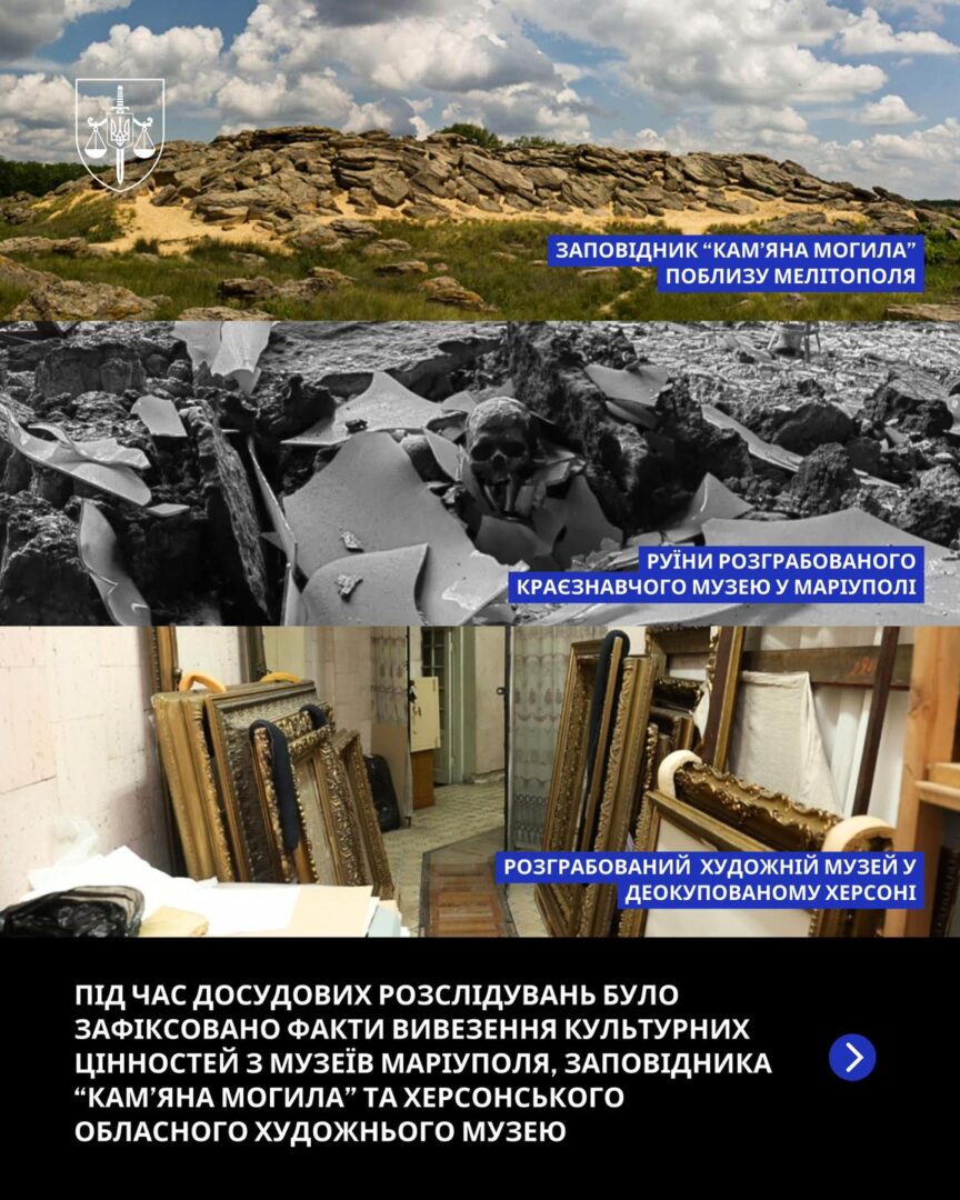 yrpyogzh - З 2022 року росія викрала з тимчасово окупованих територій України десятки тисяч об’єктів культурної спадщини - rai.ua