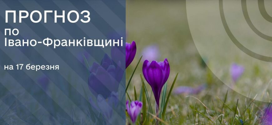 Прогноз погоди на 17 березня 2026 року