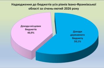 Івано-Франківська область у 2026 році сплатили понад 6,7 млрд грн податків