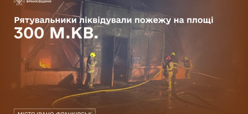 На вулиці Ребета трапилась пожежа на площі 300 м²