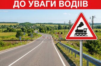 До уваги водіїв: збільшилась кількість ДТП на залізничних переїздах у 2025 році