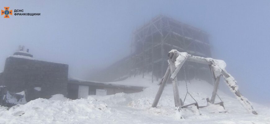 На горі Піп Іван - 4°С