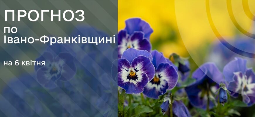Прогноз погоди на 6 квітня 2026 року