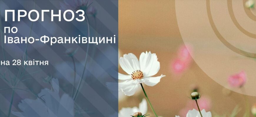 Прогноз погоди на 28 квітня 2026