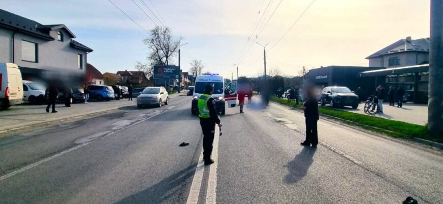 В Угринові водій авто збив пішохода