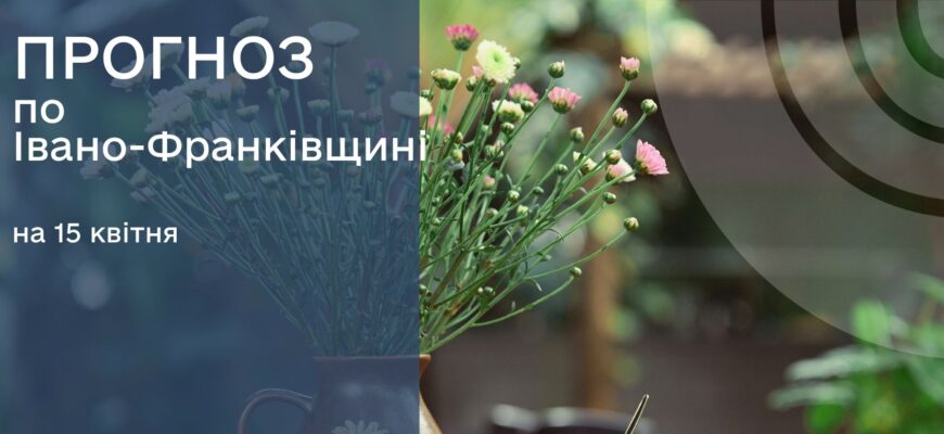 Прогноз погоди на 15 квітня 2026 року