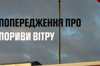 До кінця доби очікуються пориви вітру