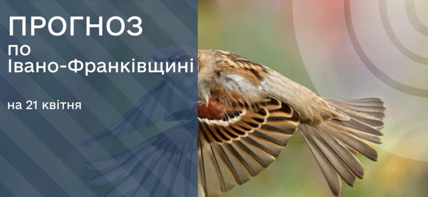 Прогноз погоди на 21 квітня 2026 року
