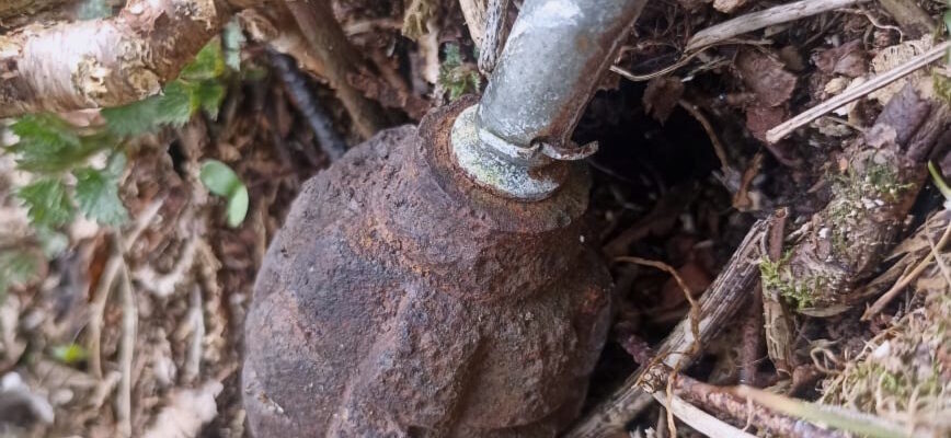 У Верховинській громаді на відкритій території виявили ручну гранату