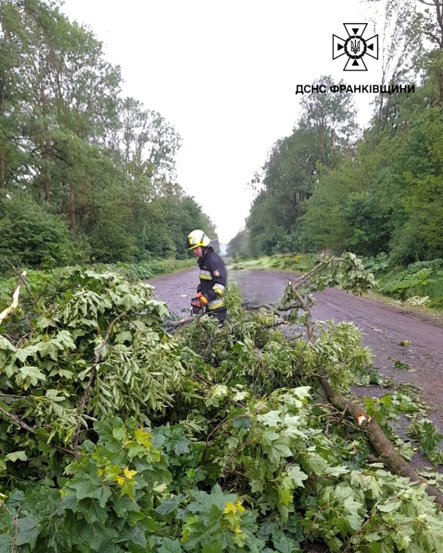 8uevsh 1 - Рятувальники Прикарпаття ліквідовували наслідки негоди - rai.ua
