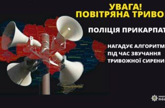 Поліція Прикарпаття закликає громадян не нехтувати сигналами «Повітряна тривога»