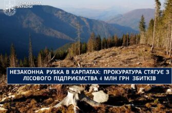 Незаконна рубка в Карпатах: прокуратура стягує з лісового підприємства 4 млн грн