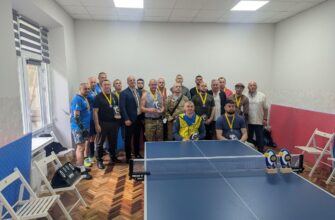 Відбулися обласні змагання з настільного тенісу серед ветеранів війни