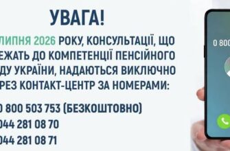З 6 липня консультації Пенсійного фонду надаватимуться через єдиний Контакт-центр