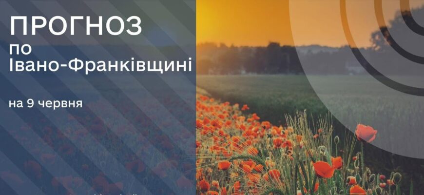 Прогноз погоди на 9 червня 2026 року