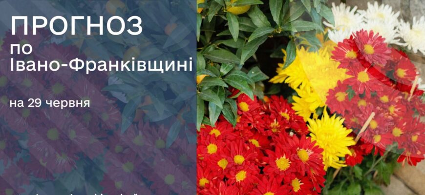 Прогноз погоди на 29 червня 2026 року