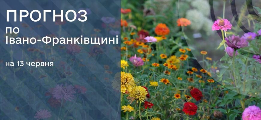 Прогноз погоди на 13 червня 2026 року