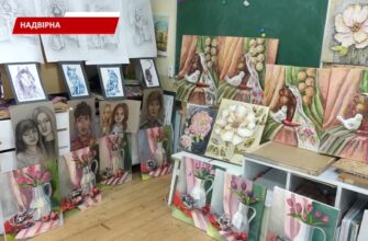 У стінах Надвірнянської художньої школи розгорнулася артгалерея. Відео 