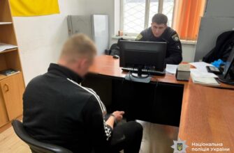 На вулиці Довженка затримано чоловіка за хуліганські дії